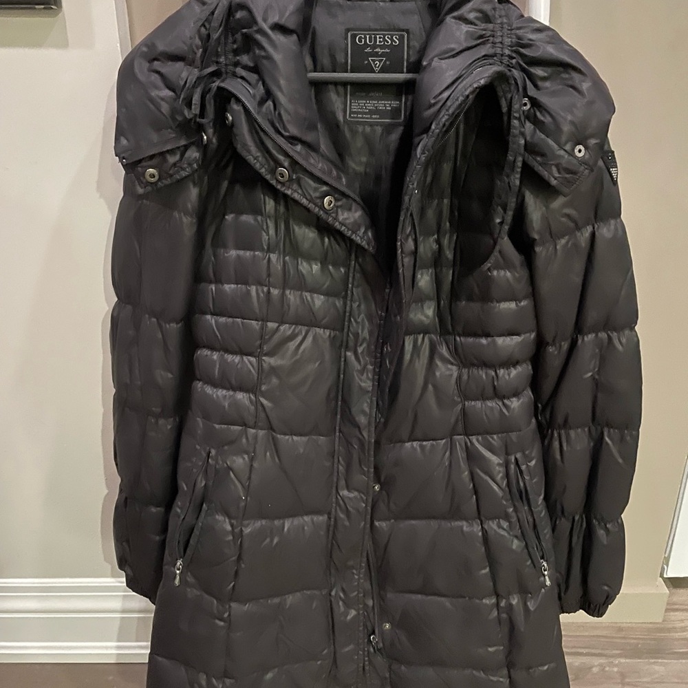Guess black size small down jacket